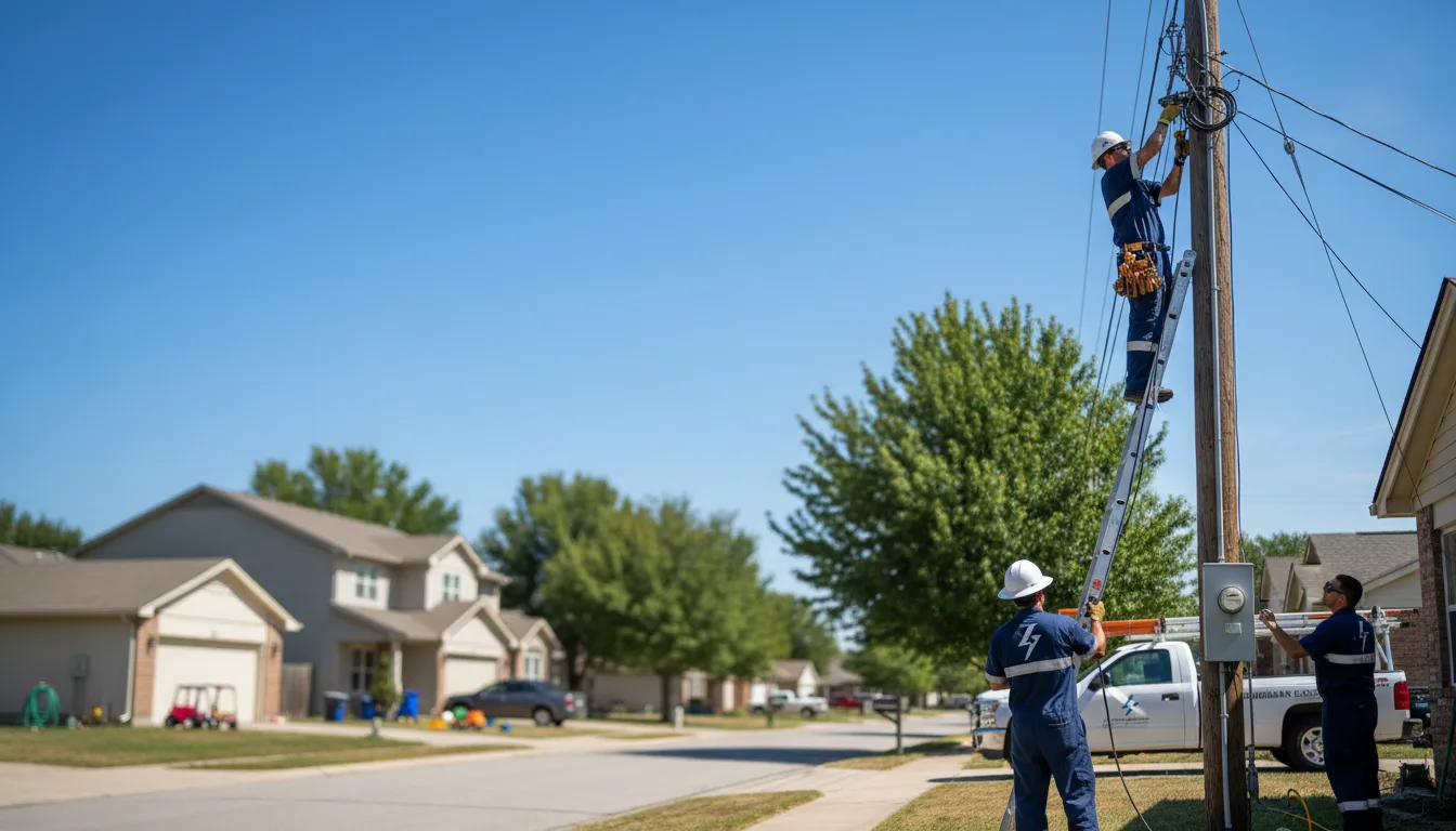 Residential electrician providing installation services in Rapids City, IL